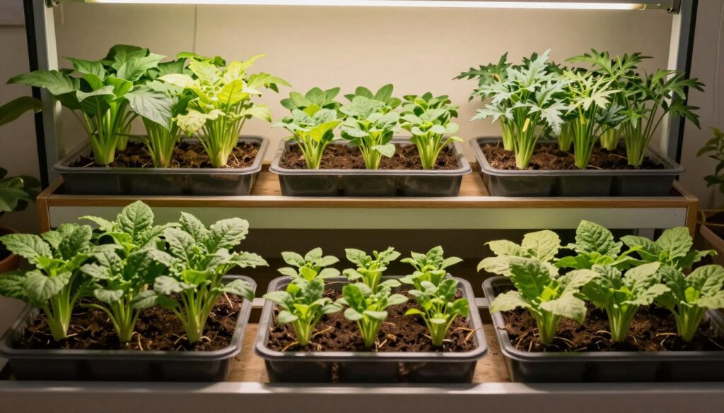 Beautiful completed Kratky garden showing journey from beginner to success Beautiful completed Kratky garden showing journey from beginner to success