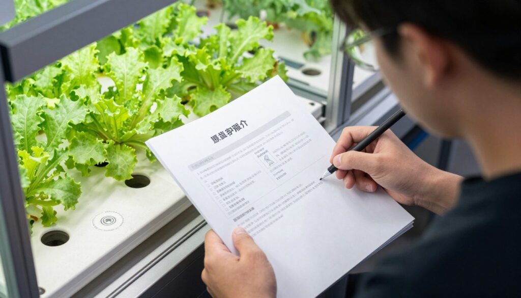 Beginner gardener learning hydroponic system setup