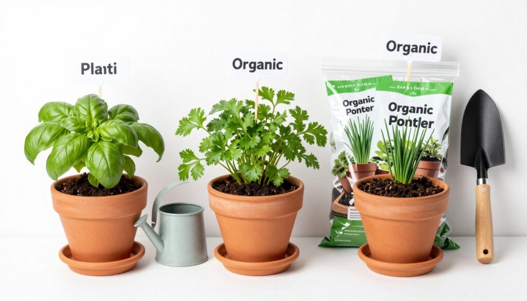 Complete herb garden starter kit with containers, soil, seeds, and tools Complete herb garden starter kit with containers, soil, seeds, and tools