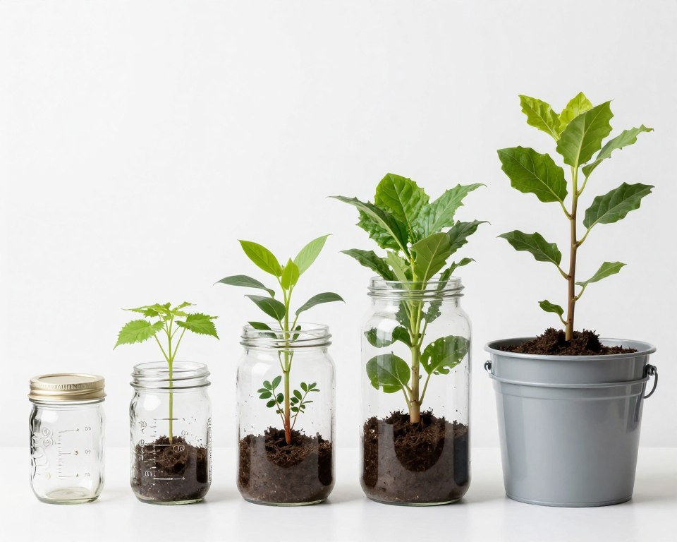 Different sized containers for Kratky Method from mason jars to large buckets Different sized containers for Kratky Method from mason jars to large buckets