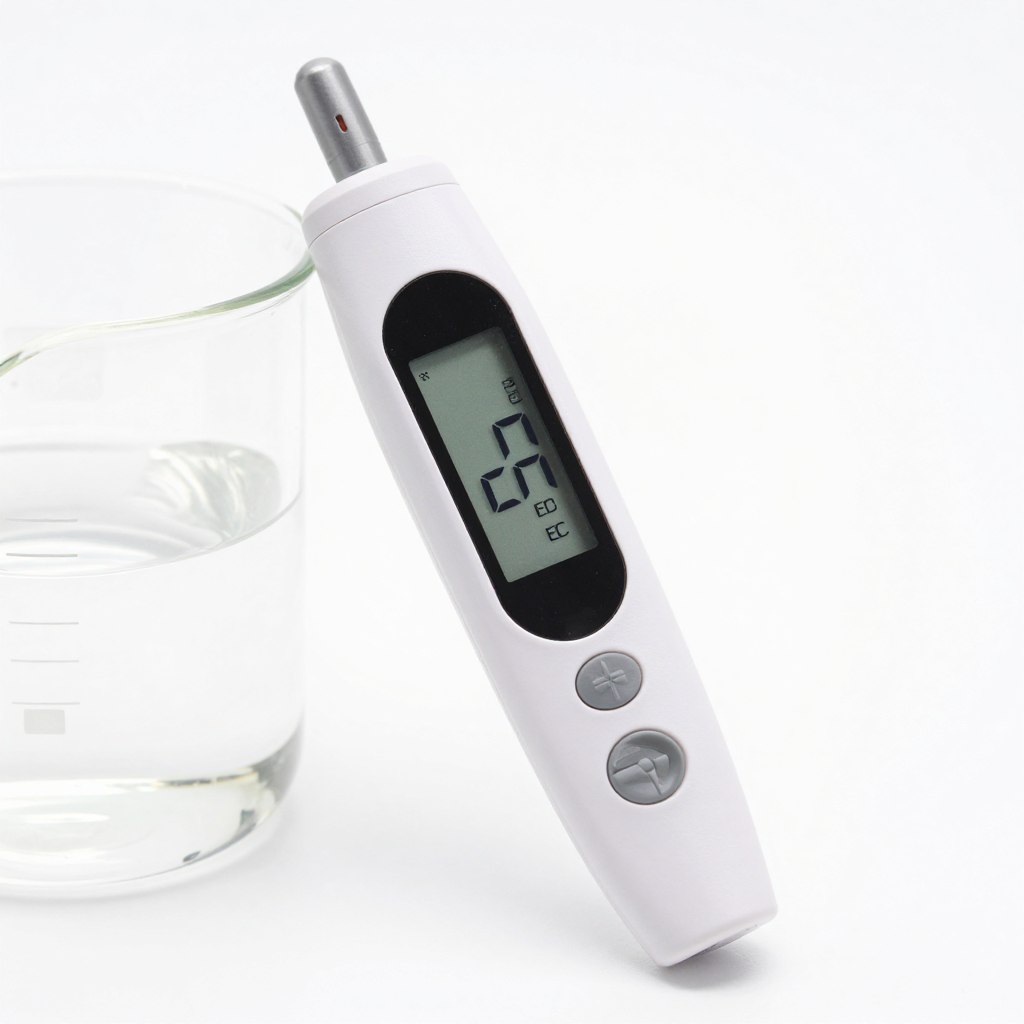 Digital EC TDS meter for measuring hydroponic nutrient strength