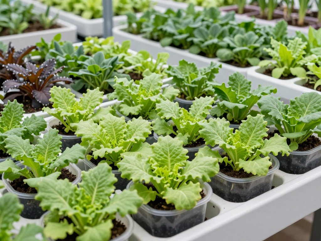 Thriving Kratky hydroponic garden showing best practices Thriving Kratky hydroponic garden showing best practices