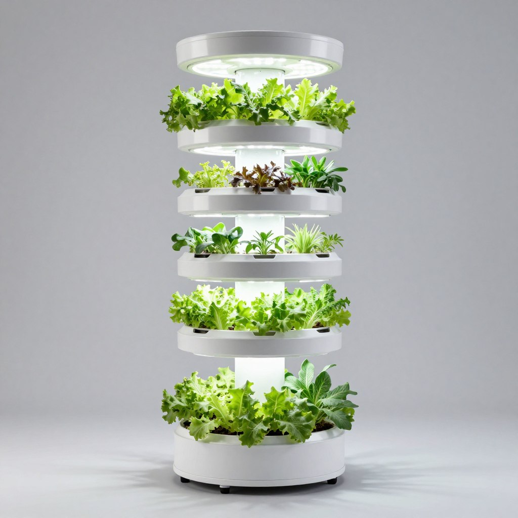 Vertical hydroponic tower garden system