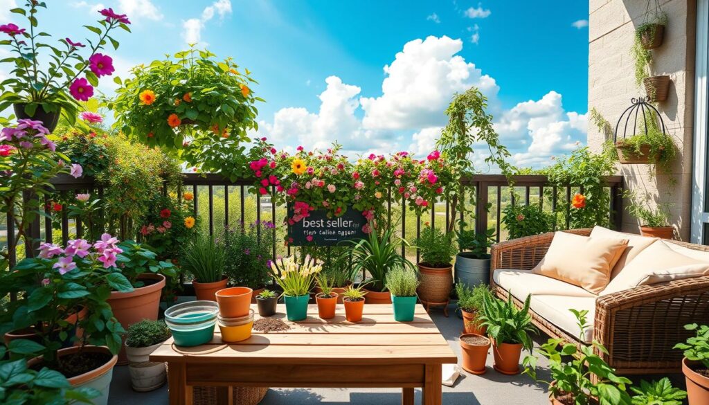 planning balcony garden space