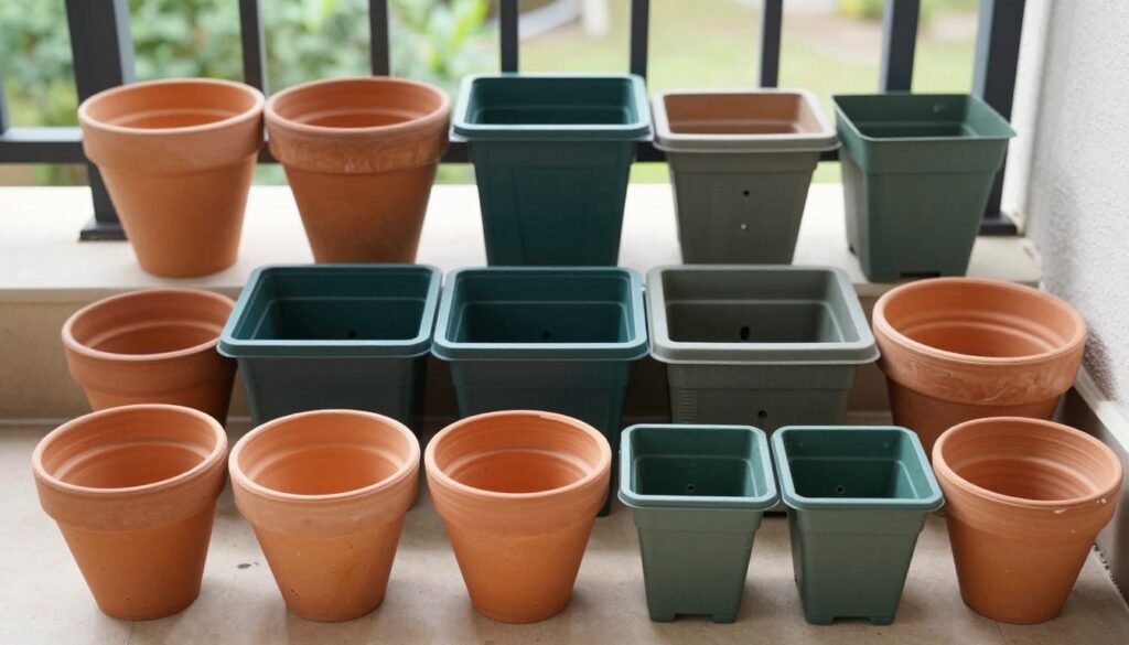 various container types with drainage holes displayed various container types with drainage holes displayed